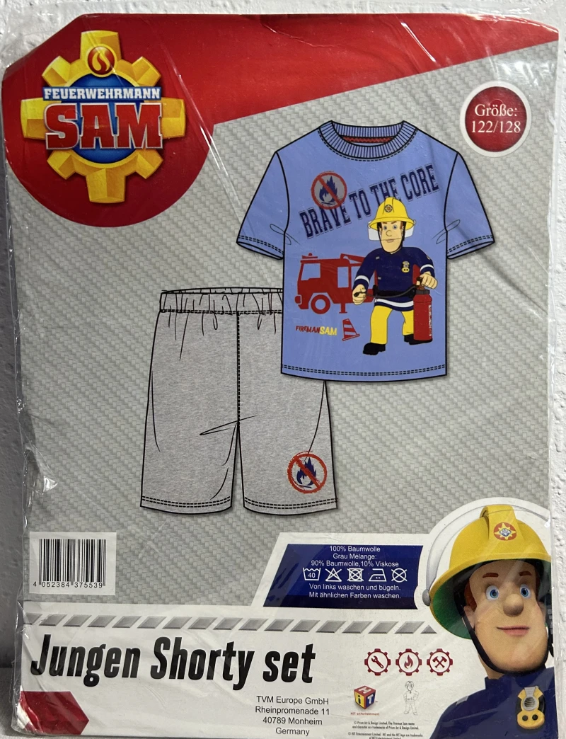 Jungen Shorty Set Feuerwehrmann Sam